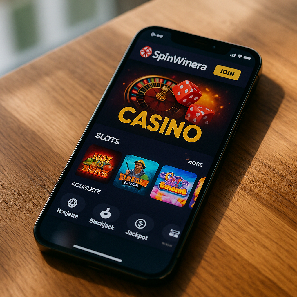 Spinwinera - Mobile Casino Platform - Responsive Design
